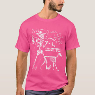 Death Valley Skeleton Hiking National Park Camping T Shirt
