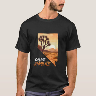 Death Valley UTFORSKA RHYOLITE Roligt Spökstad Tan T Shirt