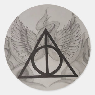 Deathly Hallows Runt Klistermärke