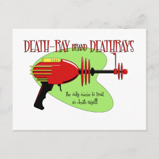 deathray brännmärka deathrays vykort