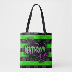 Deathrock Diva Tote Bag Tygkasse