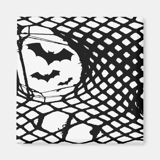 Deathrock Fladdermus Magnet (Framsidan)