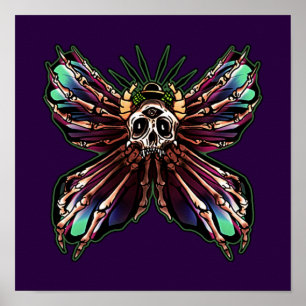Death's Head Moth Poster
