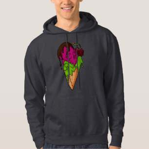 Deaths Sweet Berry Skull Ice Cream Hoodie
