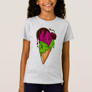 Deaths Sweet Berry Skull Ice Cream T Shirt