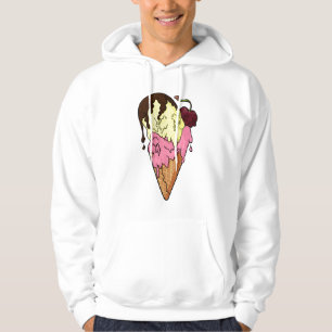 Deaths Sweet Strawberry n'Banana Skull Ice Cream Hoodie
