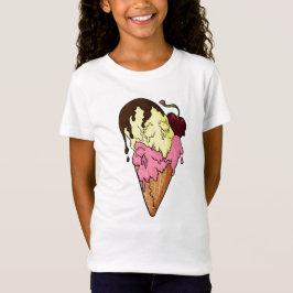 Deaths Sweet Strawberry n'Banana Skull Ice Cream T Shirt