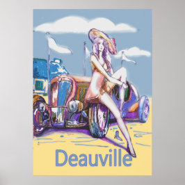 deauville fransk riviera poster