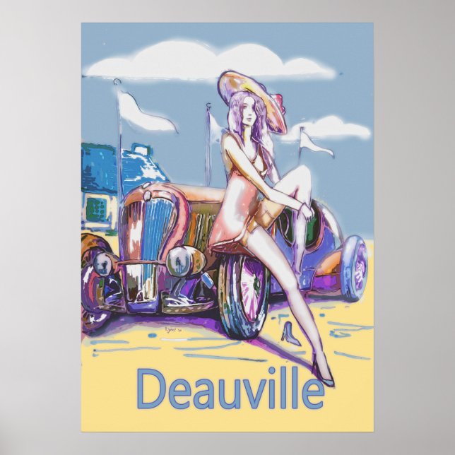 deauville fransk riviera poster (Framsidan)
