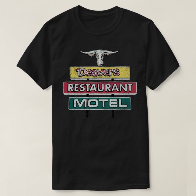 Deavers Restaurant Motel TShirt T Shirt (Design framsida)
