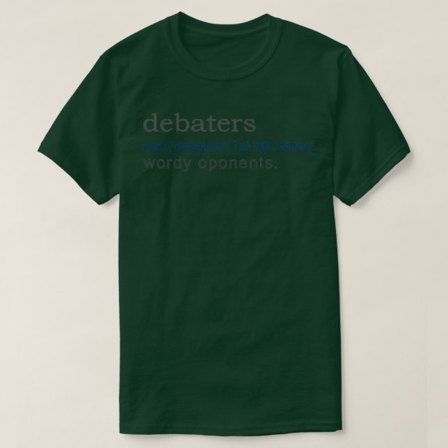 Debaters Funny Gift Definition gift design  T Shirt (Design framsida)