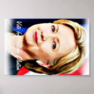 Debatt Hillary Clinton om USA:s president Poster
