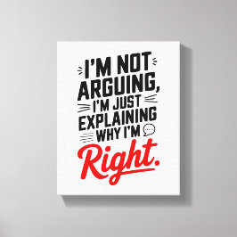 Debatt i Stil! Lustigt och säkert Canvastryck