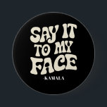 Debatt om Ansikte Kamala Harris 2024 Knapp<br><div class="desc">Debatt om Ansikte Kamala Harris 2024</div>