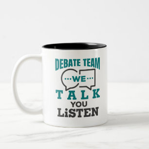 Debatteam vi pratar med dig Två-Tonad mugg