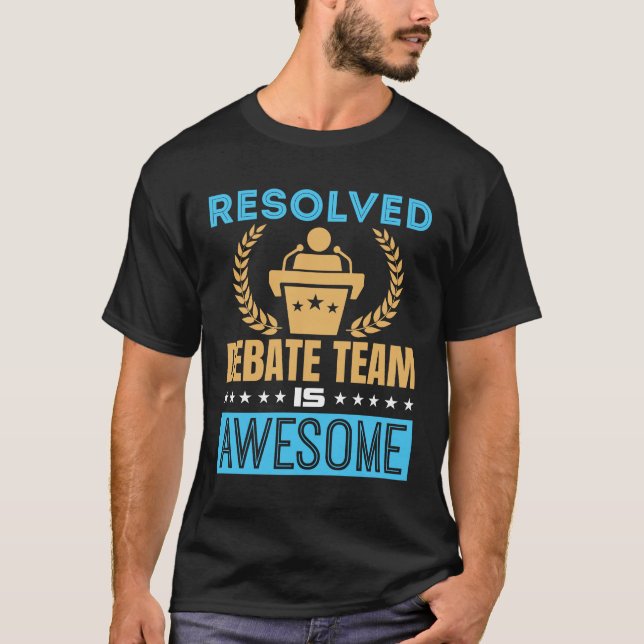 Debattgruppen i Fantastisk är löst T Shirt (Framsida)