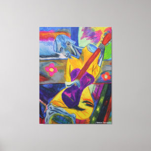 DEBBIE DAVIDSOHN PAINTING - "BLUE KNIGHT" - GIFTS CANVASTRYCK