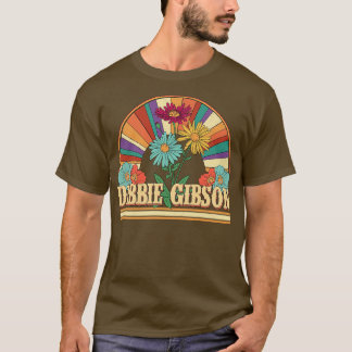Debbie Flowers Namn Gibson Personlig Gifts Retr T Shirt
