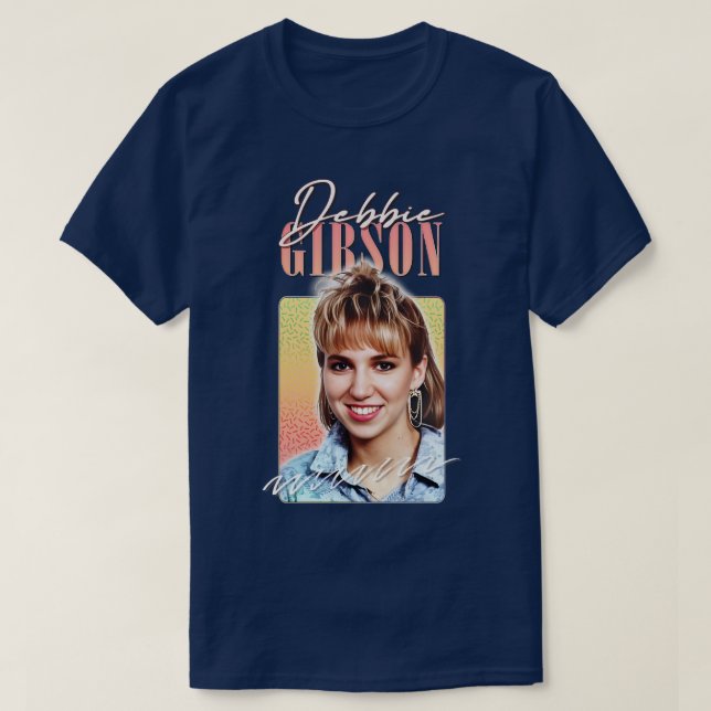 Debbie Gibson 1980-talet Stil Aesthetic Design T Shirt (Design framsida)
