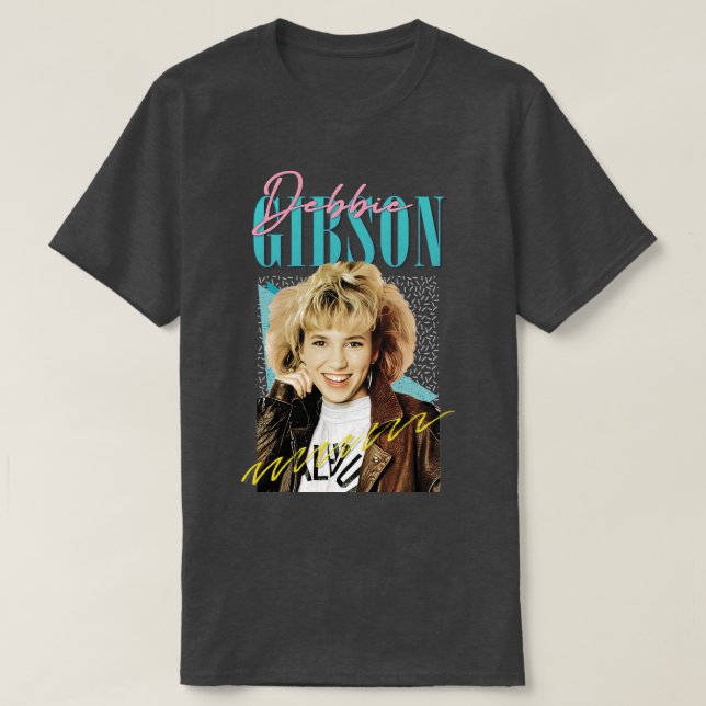 Debbie Gibson 80-talet - stilerad estetisk design T Shirt (Design framsida)