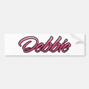 Debbie svimmade rosa Aufkleber Sticker Bildekal