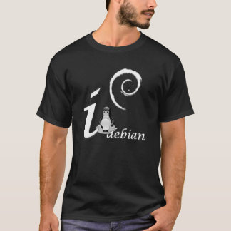 Debian kärlek - kallt istema t-shirt