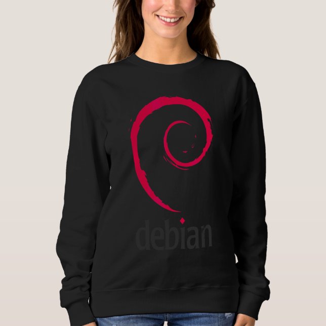 Debian Linux  Mjukvaruprogrammerare Utvecklare Kod T Shirt (Framsida)