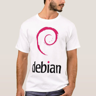 Debian logotyp t shirt