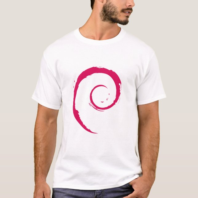 Debian manar grundläggande T-tröja T-shirt (Framsida)