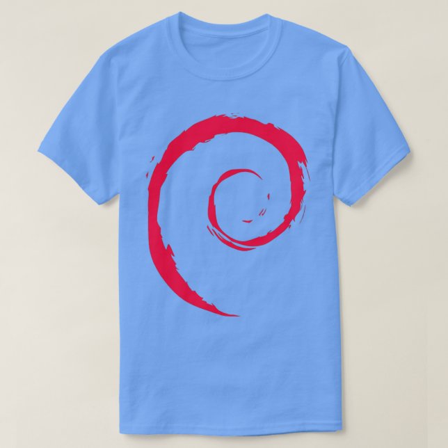 Debian Spiral Linux T Shirt (Design framsida)