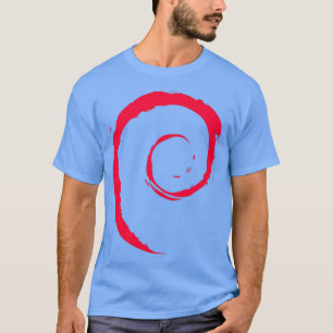 Debian Spiral Linux T Shirt