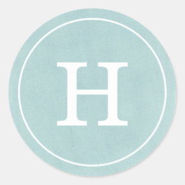 Debonair Turcos Monogram Runt Klistermärke