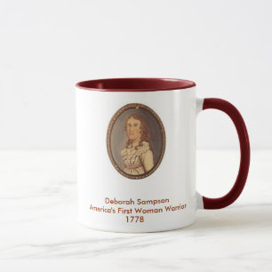 Deborah Sampson Amerika första kvinna Warrier Mugg