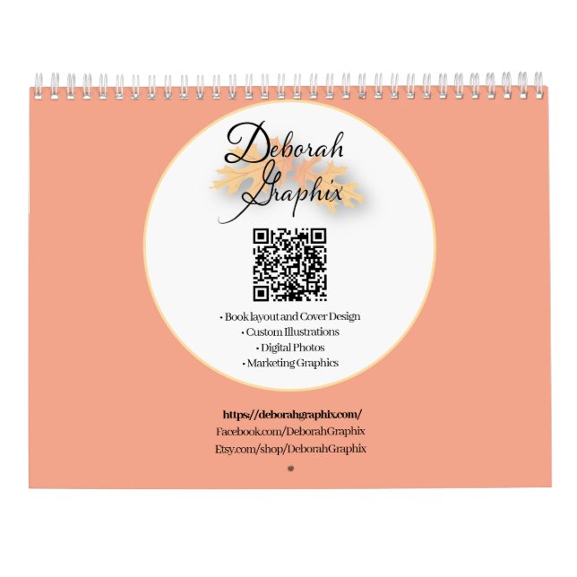 DeborahGraphix 2025-kalender Kalender (Baksida)