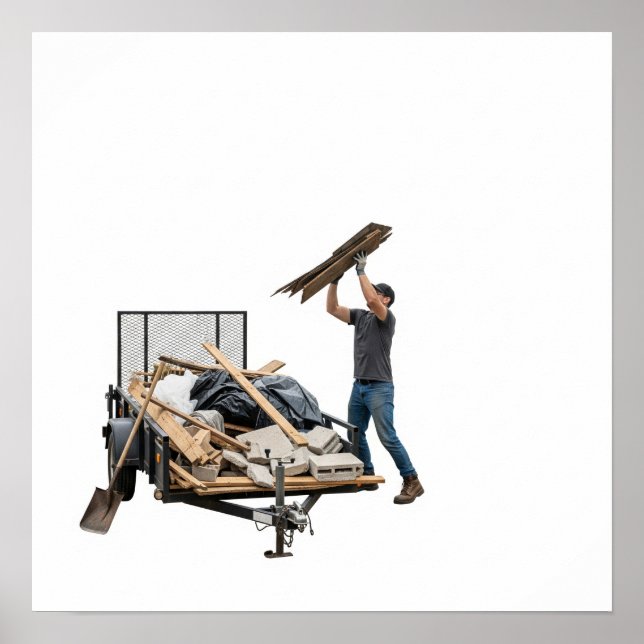 Debris Loading Action Graphic Poster (Framsidan)