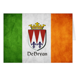 DeBryan Irish Flagga Hälsningskort