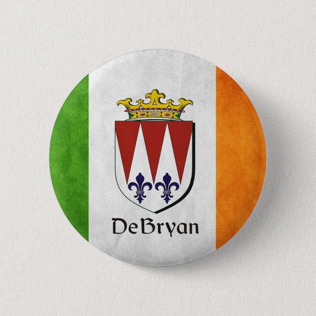 DeBryan Irish Flagga Knapp (Framsida)