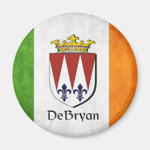 DeBryan Irish Flagga Magnet