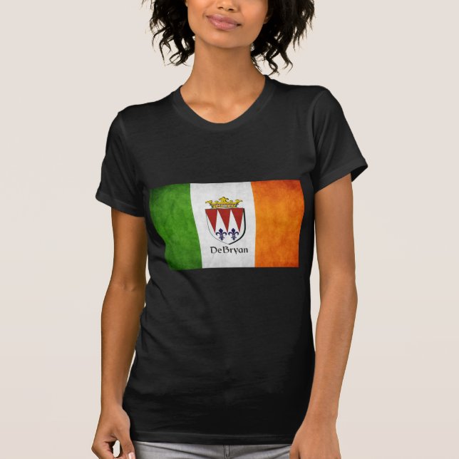 DeBryan Irish Flagga T Shirt (Framsida)
