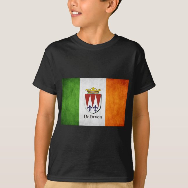 DeBryan Irish Flagga Tee Shirt (Framsida)