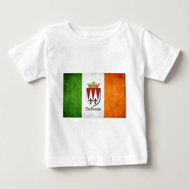 DeBryan irländsk flagga Tee Shirt (Framsida)