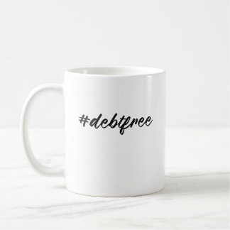 #debtfree-penna (Hashtag Debt Free) Kaffemugg