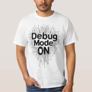 Debug-läge På Programmerare Kodar Kretskort Typo T Shirt