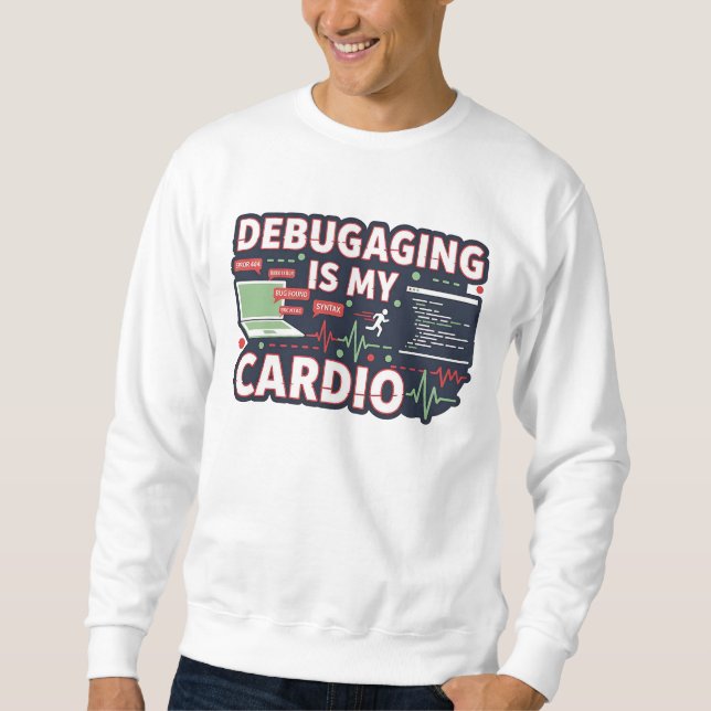 Debugging är min kondition – Rolig programmerare t Lång Ärmad Tröja (Framsida)
