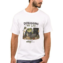 Debugging My Life Rolig Programmer T-Shirt | Codin