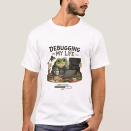 Debugging My Life Rolig Programmer T-Shirt | Codin