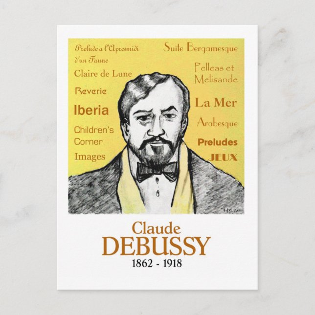 Debussy Vykort (Framsida)