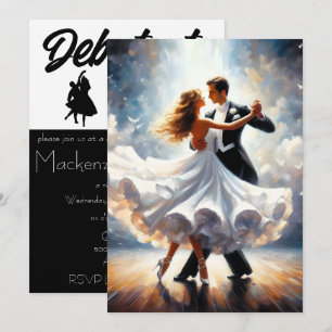Debutante Boll Cotillion Ballroom Dancing Inbjudningar
