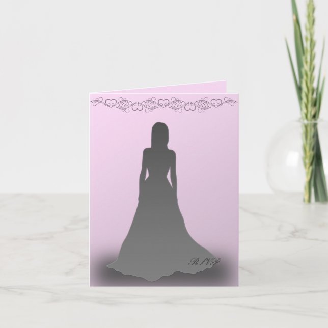 Debutante i Silhouette OSA Inbjudan (Framsida)