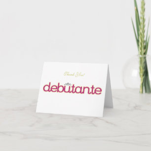 Debutante-samling ~ tomt Tackkort-kort Tack Kort